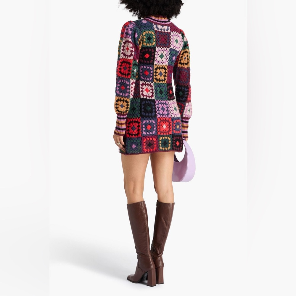 Farm Rio Mosaic Mini Patchwork Dress - Picture 2 of 10